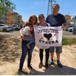Aitziber Coello, al salir de la prisión de Picassent