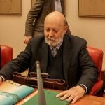 El presidente del Centro de Investigaciones Sociológicas, José Félix Tezanos, durante una comparecencia en el Congreso.