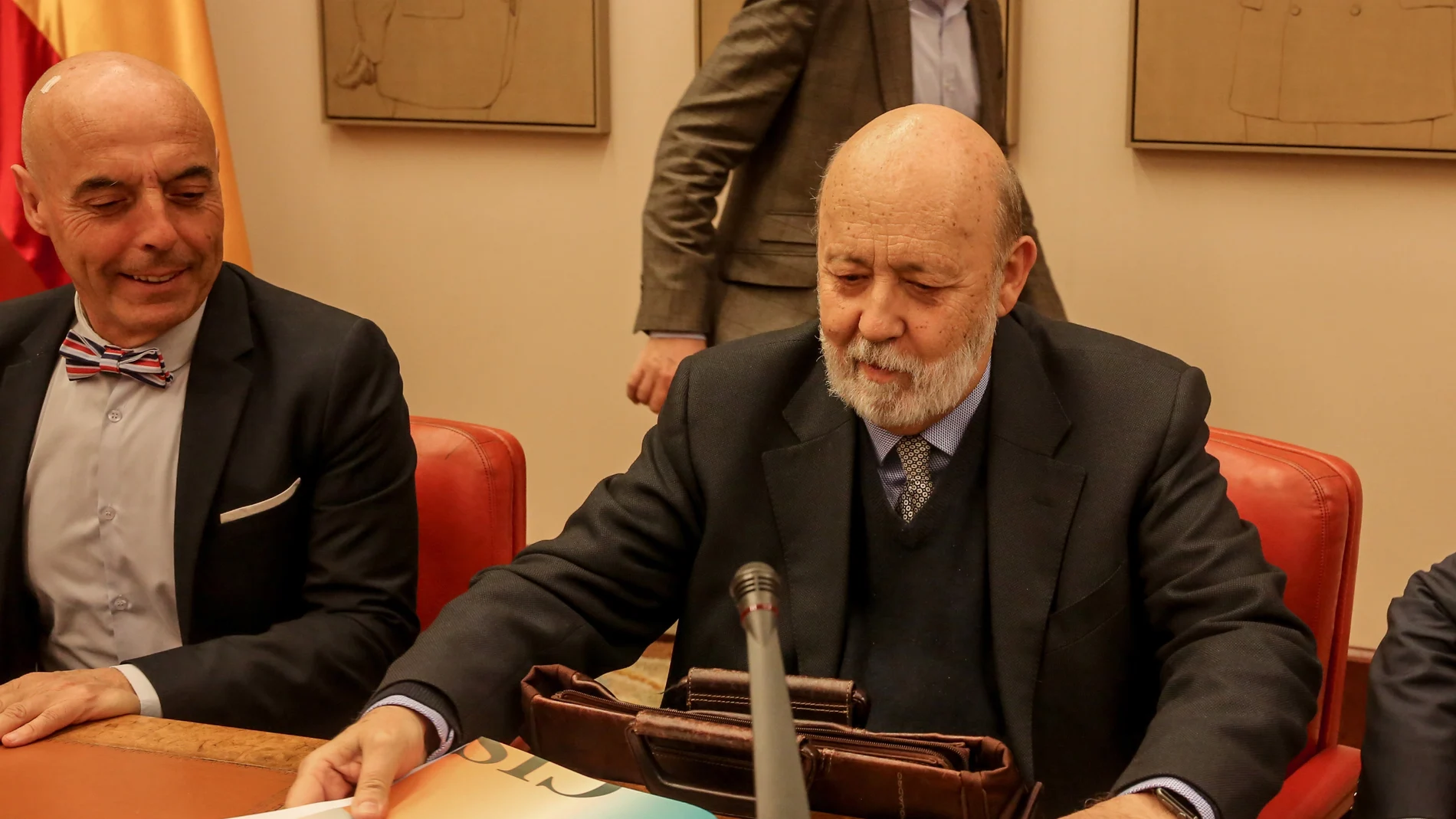 El presidente del Centro de Investigaciones Sociológicas, José Félix Tezanos, durante una comparecencia en el Congreso.