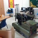 Pruebas con el robot al que se le ha acoplado una luz UV