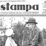 Manuel Azaña, de vacaciones en el Palacio de Aranjuez en 1928