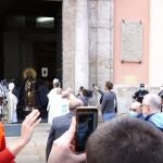 La Basílica muestra la Virgen de los Desamparados durante la pandemia