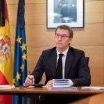 El presidente de la Xunta, Alberto Núñez Feijóo