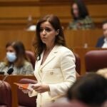 La hasta ahora portavoz de Ciudadanos en las Cortes de Castilla y León, Ana Carlota Amigo, y nueva consejera de Empleo e Industria