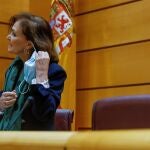 Comparecencia de la vicepresidenta primera del Gobierno, Carmen Calvo, en la Comisión Constitucional
