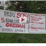 Uno de los carteles que se exhiben en las concentraciones