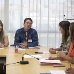 Reunión del Grupo Parlamentario Socialista y la Federación LGTBI de Castilla y León