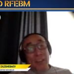Talant Dujshebaev, durante la videoconferencia de la Federación Española de Balonmano