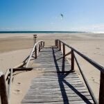Vista de la playa de Valdevaqueros en Tarifa, Cádiz