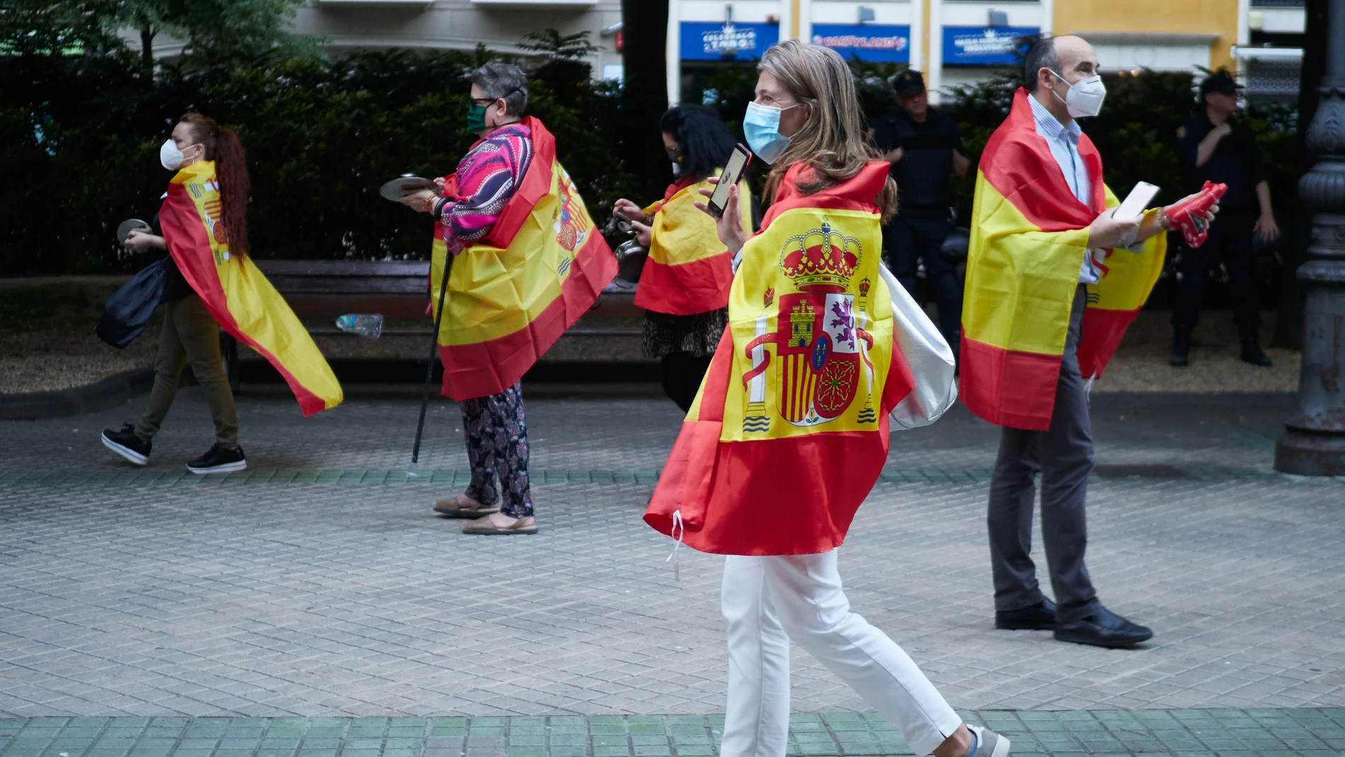 PROTESTAS EN LA SEDE DEL PSOE DE PAMPLONA