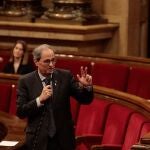 El presidente de la Generalitat, Quim Torra, en el pleno del Parlament, el 21 de mayo de 2020.PARLAMENT21/05/2020