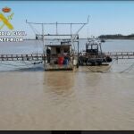 Una de las artes de pesca incautadas