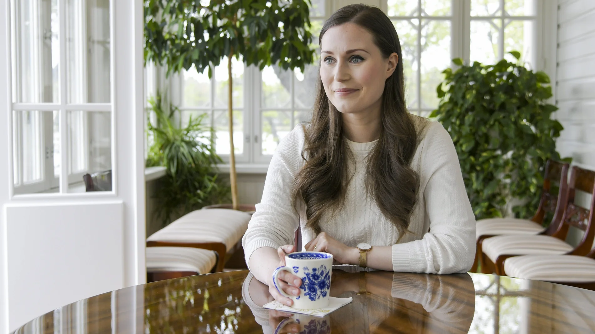 Finnish Prime Minister Sanna Marin interview in Helsinki