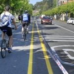 Nuevo carril bici en Reina Victoria