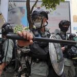 Despliegue policial para impedir las protestas del movimiento prodemocrático de Hong Kong
