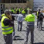 Los trabajadores de Nissan en Ávila se concentraron contra el cierre de la factoría de Nissan en Barcelona.