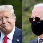 Guerra de mascarillas entre Trump y Biden