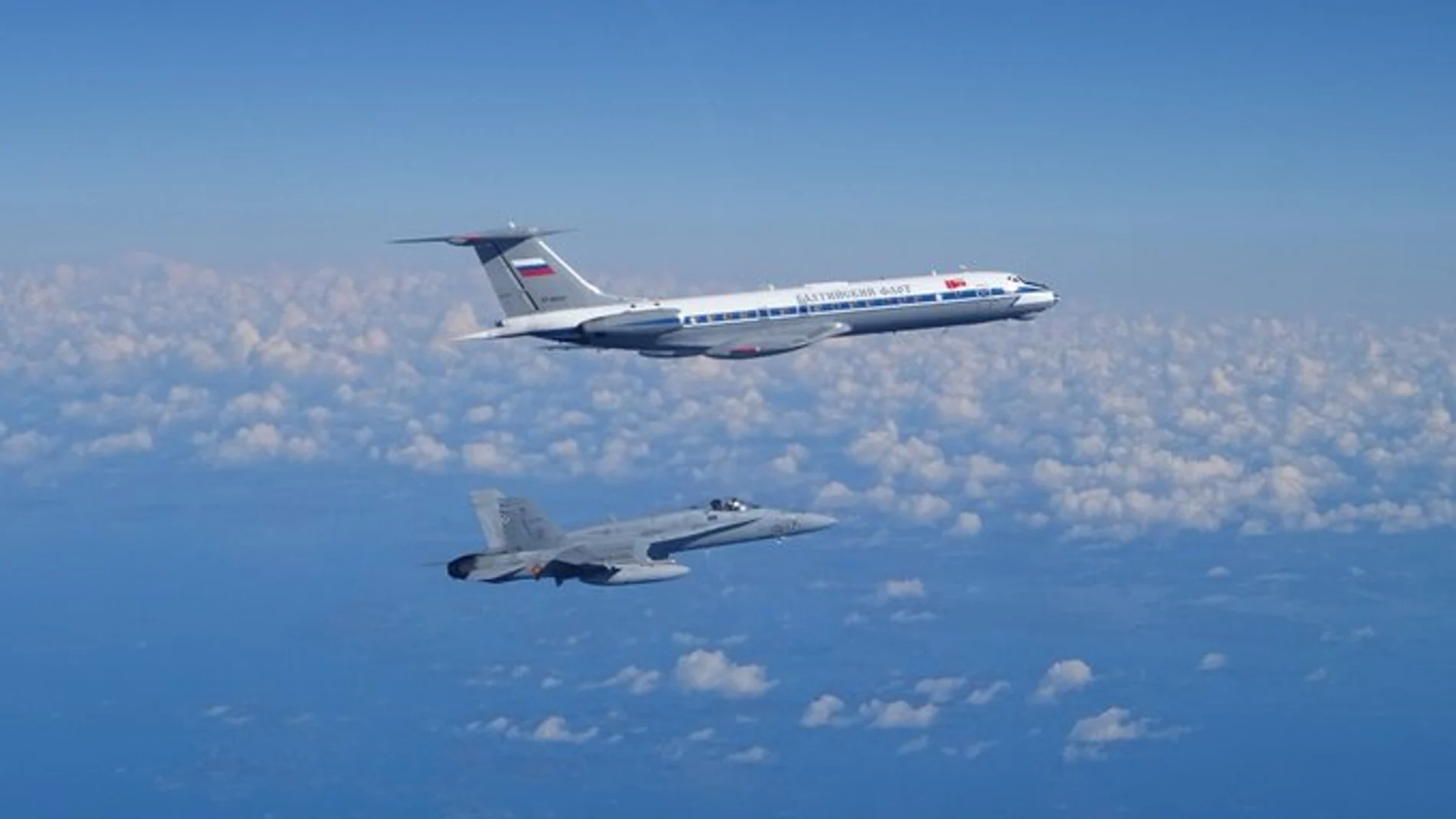 El Centro Nacional de Defensa ha informado en un comunicado de que los radares rusos detectaron un objetivo aéreo que volaba sobre el mar Báltico y se acercaba a la frontera de Rusia. IMAGEN DE ARCHIVO