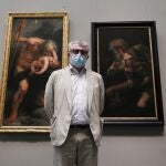 Miguel Falomir junto a los "Saturno" de Rubens y Goya