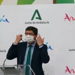 El vicepresidente de la Junta y consejero de Turismo, Regeneración, Justicia y Administración Local, Juan Marín