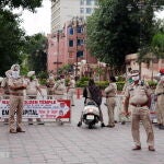 Imagen de una manifestación en el Punjab, en India