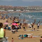  Lleno en las playas de Valencia