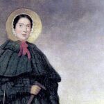 Mary Anning y su perro Tray , cuadro del Museo de Historia Natural de Londres.