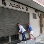 Bar de la zona de copas del barrio de la Puebla de Palencia