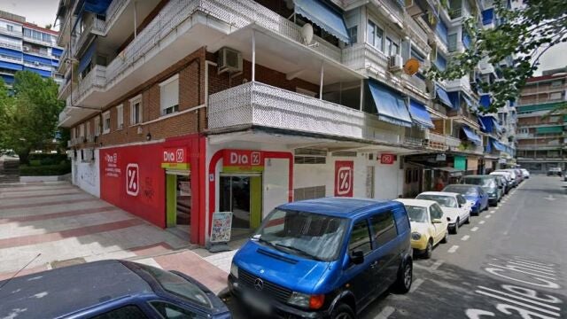 Supermercado Día de Alcorcón que sufrió un atraco el 4 de junio de 2020