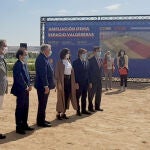 Díaz Ayuso y Martínez Almeida, esta mañana, durante la presentación de la ampliación de Ifema