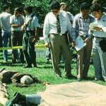 Lugar de la matanza en la Universidad Centroamericana de San Salvador