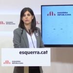La portavoz y secretaria general de ERC, Marta Vilalta, en rueda de prensa telemática.EUROPA PRESS08/06/2020