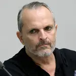 El cantante Miguel Bosé durante un acto en Madrid en 2017.