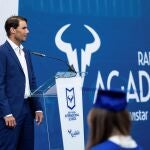 Rafael Nadal, en un acto en su Academia