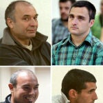 Julián Achurra 'Pototo', Asier Rodríguez López, Balbino Sáez y Asier Mardones. Cuatro presos de Eta que serán trasladados a cárceles más cercanas al País Vasco.