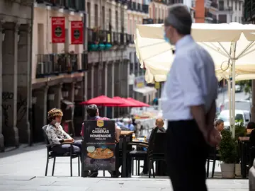 Terrazas en la Plaza Mayor y aledaños Terrazas en la Plaza Mayor y aledaños