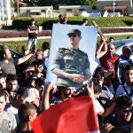 Manifestación en respaldo de Bachar al Asad en Damasco