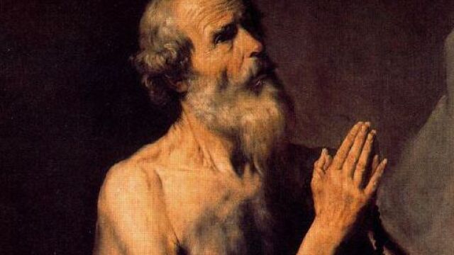 San Onofre. Cuadro de José de Ribera en el Museo Hermitage, de San Petersburgo