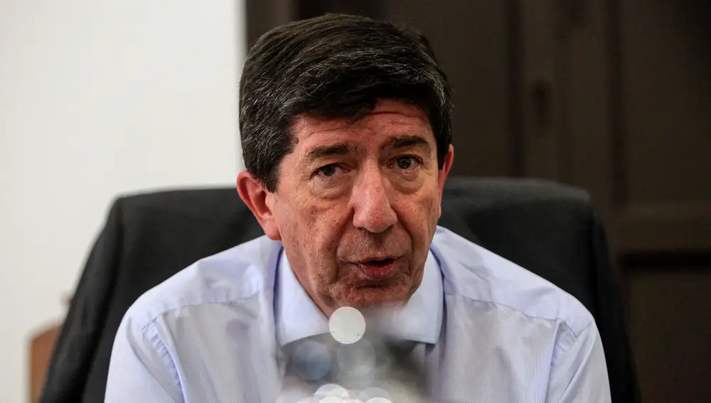 Marín, en un momento de la entrevista el pasado miércoles