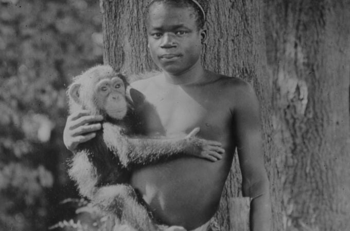 Ota Benga en el zoo del Bronx