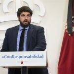 El presidente de la región de Murcia, Fernando López Miras