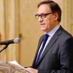 El alcalde de Salamanca, Carlos García Carbayo, y la primera teniente de alcalde, Ana Suárez, presentan el balance del primer año de mandato