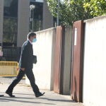 El mayor de los Mossos Josep Lluís Trapero, a su llegada hoy a la sede de la Audiencia Nacional en San Fernando de Henares