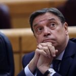 El ministro de Agricultura, Pesca y Alimentación, Luis Planas, en la sesión de control de la semana pasada