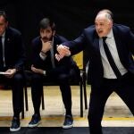 Pablo Laso, durante un partido de la fase final de la ACB