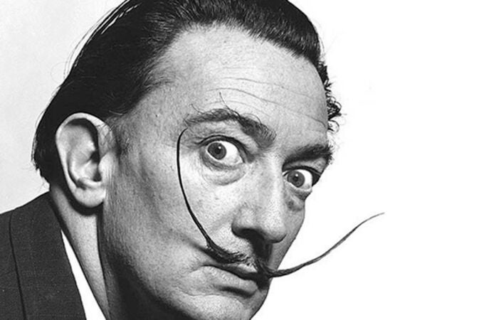 El pintor surrealista Salvador Dalí