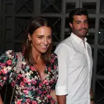 Paula Echevarría se va de cena con Miguel Torres y unos amigos en Madrid.