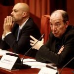 El director de Televisió de Catalunya, Vicent Sanchís, y el director de Catalunya Ràdio, Saül Gordillo