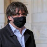 Carles Puigdemont, en Brusela (Bélgica) EFE/EPA/OLIVIER HOSLET