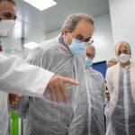 El presidente de la Generalitat, Quim Torra, hoy